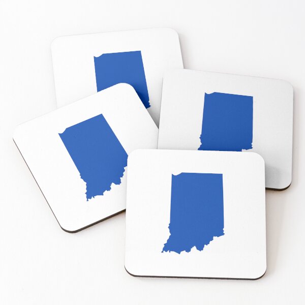 Item preview, Indiana Map Silhouette – Minimal Black and White designed and sold by Paper Drip.