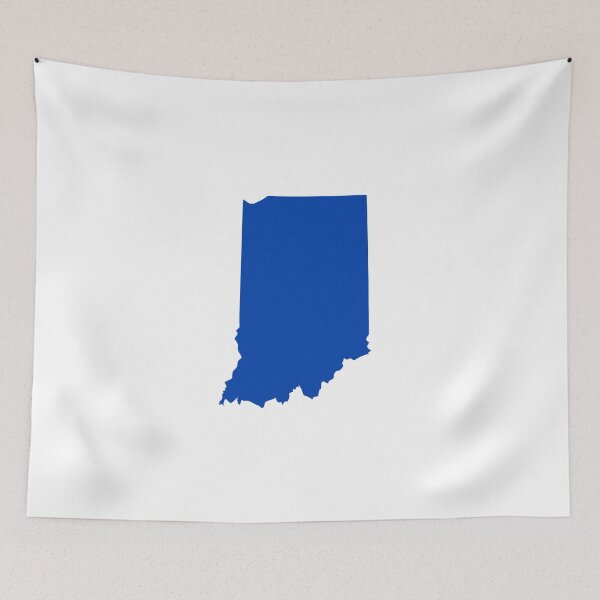 Item preview, Indiana Map Silhouette – Minimal Black and White designed and sold by Paper Drip.