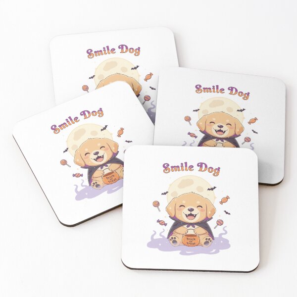 Item preview, Smile Dog – Cute Halloween Golden Retriever Puppy Trick or Treat Design designed and sold by The Real Life Symphony.