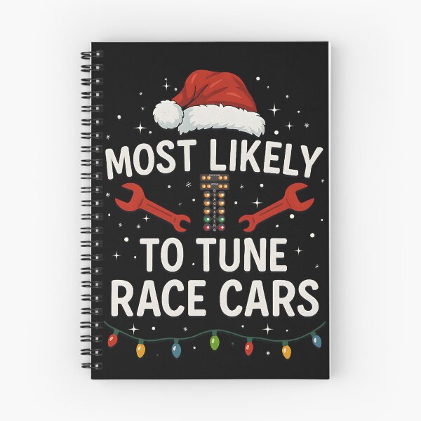 Item preview, Most Likely To Tune Race Cars Funny Mechanic & Drag Racing Christmas designed and sold by CarantinedChaos.