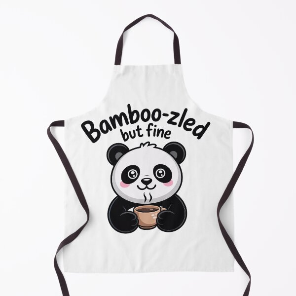 Item preview, Cute panda saying: bamboo-zled but fine designed and sold by PaleDot.