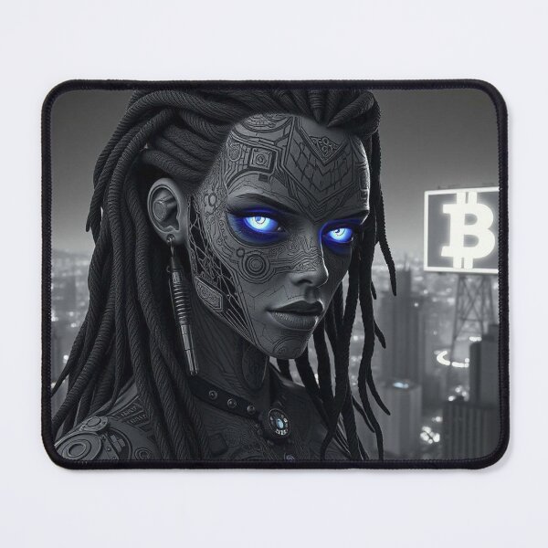 Item preview, Bitcoin Cyborg Oracle – Blockchain Future Vision designed and sold by Benito Del Ray.