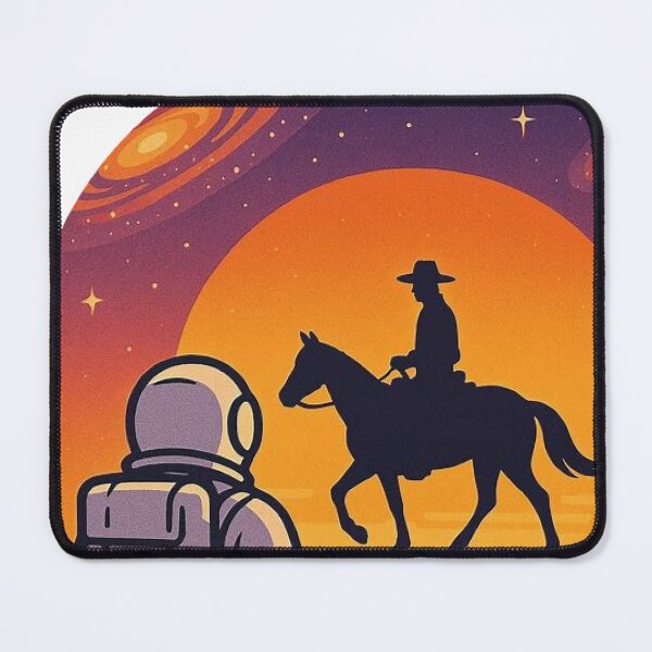Item preview, Galactic Cowboy Journey designed and sold by deepdrinks.