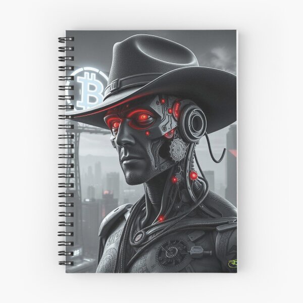 Item preview, Bitcoin Bounty Hunter – Dark Crypto Cowboy Aesthetic designed and sold by Benito Del Ray.