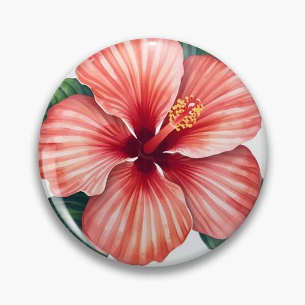 Item preview, Watercolor Hibiscus Collection Clipart designed and sold by QasimShah.