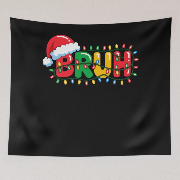 Item preview, Bruh Santa Hat Christmas Lights Funny Boys Men  designed and sold by clothesy7.