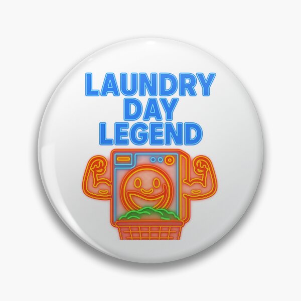 Item preview, Laundry Day Legend – Neon Washing Machine Hero designed and sold by Gletschie.