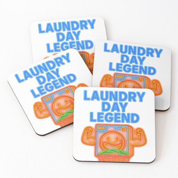 Item preview, Laundry Day Legend – Neon Washing Machine Hero designed and sold by Gletschie.