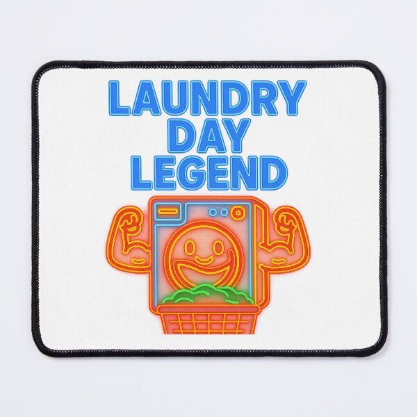 Item preview, Laundry Day Legend – Neon Washing Machine Hero designed and sold by Gletschie.