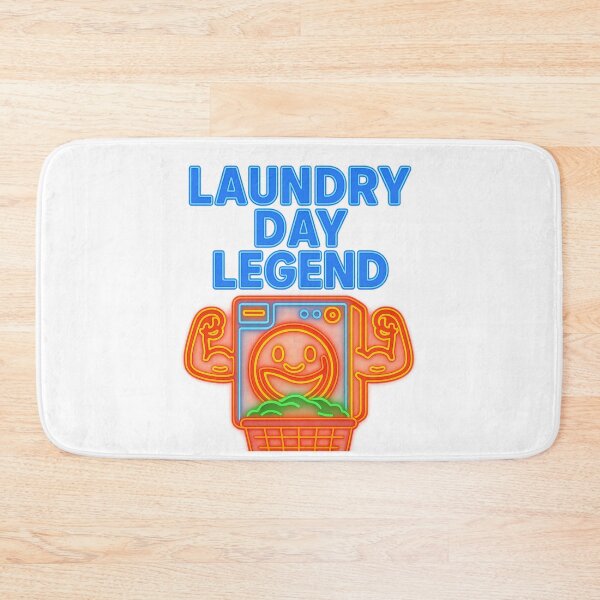 Item preview, Laundry Day Legend – Neon Washing Machine Hero designed and sold by Gletschie.