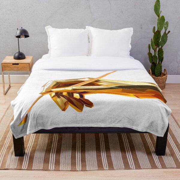 Item preview, Golden Low Poly Hand with Paintbrush designed and sold by InFrameVision.
