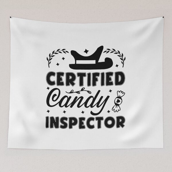 Item preview, Certified Candy Inspector – Funny Halloween Design designed and sold by AgnieszkaTees.