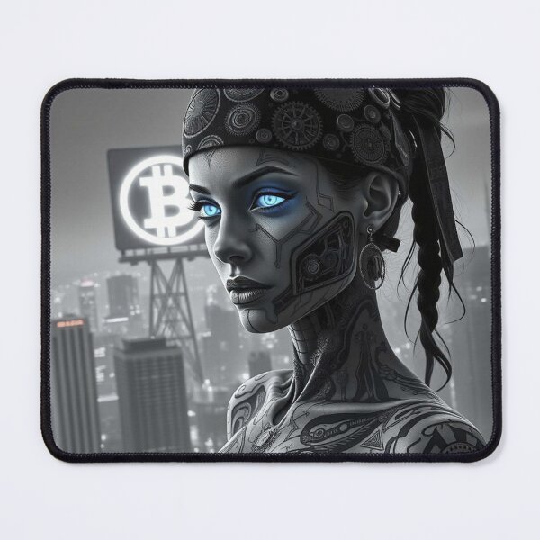 Item preview, Bitcoin Shadow Huntress – Crypto Assassin in Futuristic Metaverse designed and sold by Benito Del Ray.