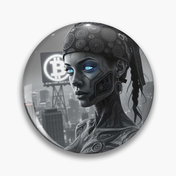 Item preview, Bitcoin Shadow Huntress – Crypto Assassin in Futuristic Metaverse designed and sold by Benito Del Ray.