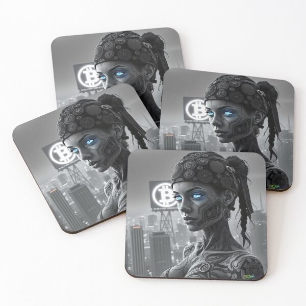Item preview, Bitcoin Shadow Huntress – Crypto Assassin in Futuristic Metaverse designed and sold by Benito Del Ray.