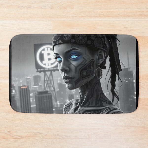 Item preview, Bitcoin Shadow Huntress – Crypto Assassin in Futuristic Metaverse designed and sold by Benito Del Ray.