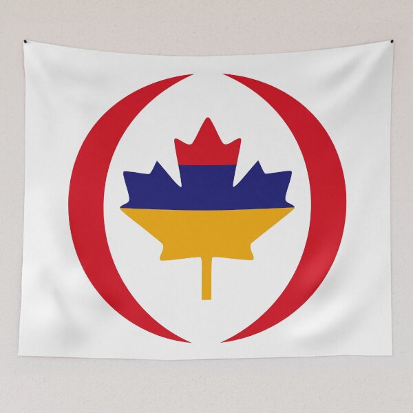 Item preview, Armenian Canadian Multinational Patriot Flag Series designed and sold by Carbon-Fibre Media.