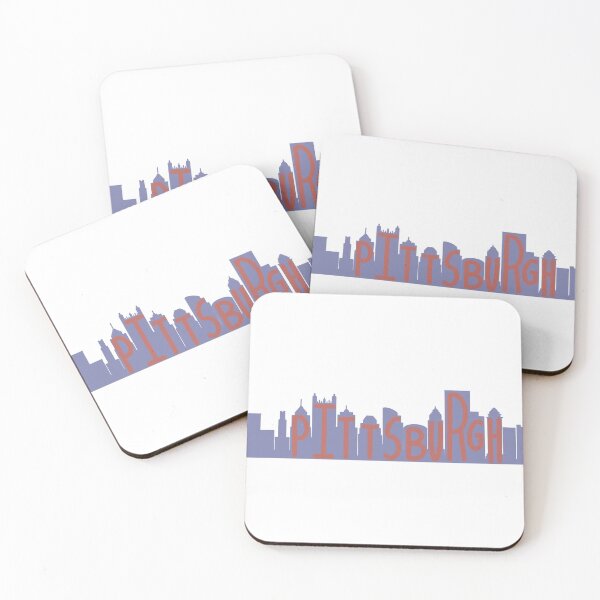 Item preview, University colors Pittsburgh skyline designed and sold by Designs by Daisy.