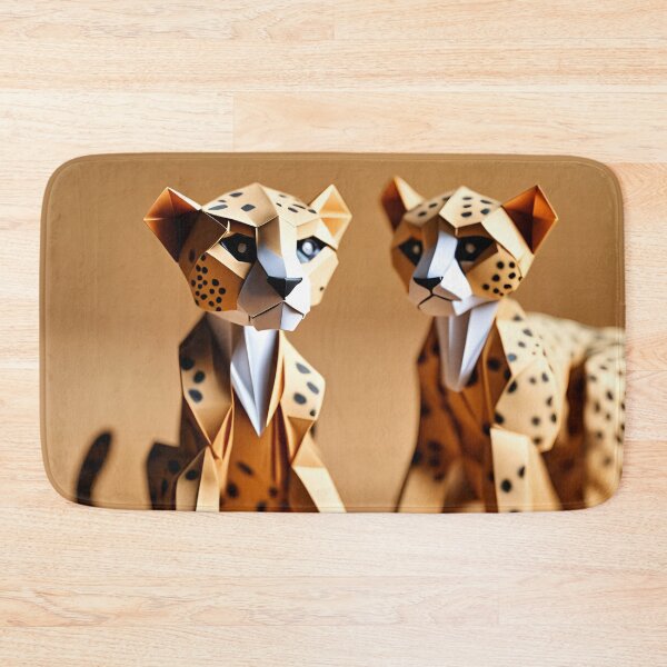Item preview, Origami Art - Fleet-footed Cubs: Playful Adventures of Cheetah Cubs in the Savannah designed and sold by ArtfulFolds.