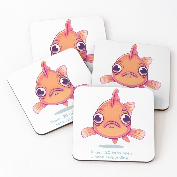 Item preview, Derpy Goldfish designed and sold by Pastel & Neon art store.