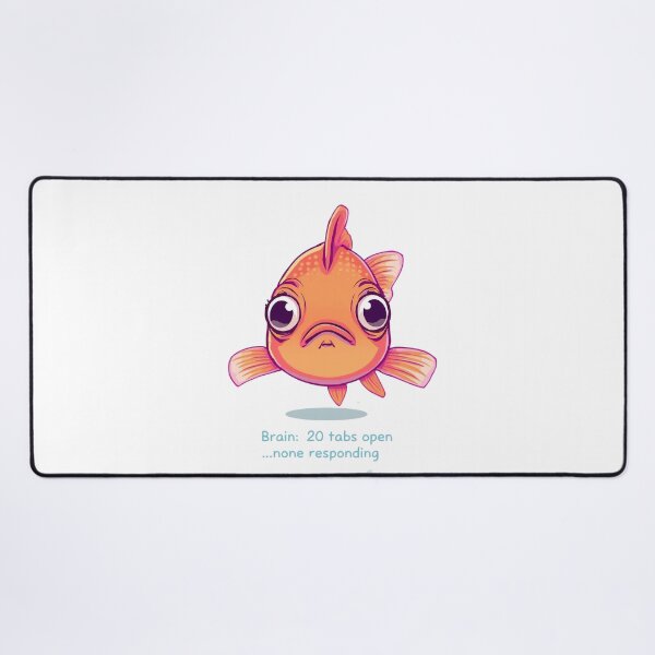 Item preview, Derpy Goldfish designed and sold by Pastel & Neon art store.