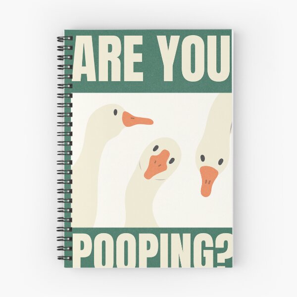 Item preview,  Are You Pooping? Funny Bathroom Goose  designed and sold by AnastasiiaDid.