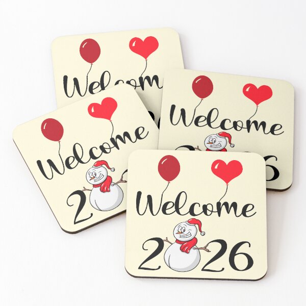 Item preview, Welcome 2026, Happy New Year 2026, Funny Snowman Design designed and sold by AS-Shirts.