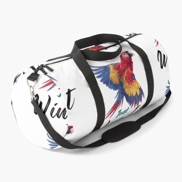 Item preview, Colorful Macaw in Flight with "Just Breathe"  designed and sold by Anastasiia Yurevych.