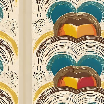 Artwork thumbnail, Rustic Rainbow Boho Pattern by Dream Garden