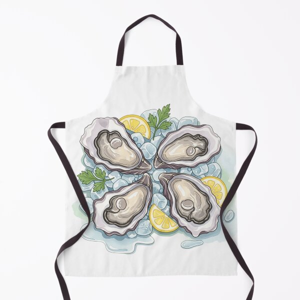 Item preview, Fresh Oysters on Ice with Lemon designed and sold by ArtQueen777.