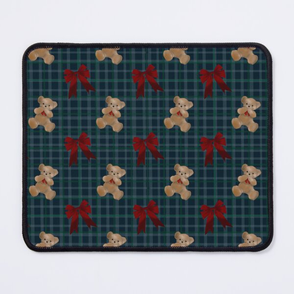 Item preview, Cozy fall teddy bear hand drawn illustration with tartan paper designed and sold by dreamseller88.