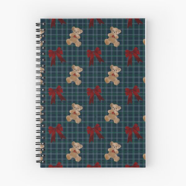 Item preview, Cozy fall teddy bear hand drawn illustration with tartan paper  designed and sold by dreamseller88.