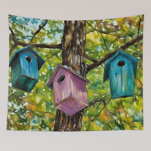 Item preview, Three Bird Houses designed and sold by tomorrowsart.