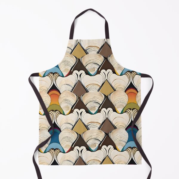 Item preview, Retro Geometric Shell Pattern designed and sold by Dream Garden.
