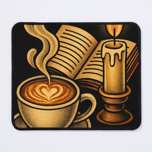 Item preview, Póster retro de artista de tatuajes suculentos con vibraciones otoñales, café vintage hygge, acogedor invierno designed and sold by Wild Blood Designs.