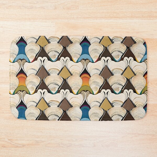 Item preview, Retro Geometric Shell Pattern designed and sold by Dream Garden.