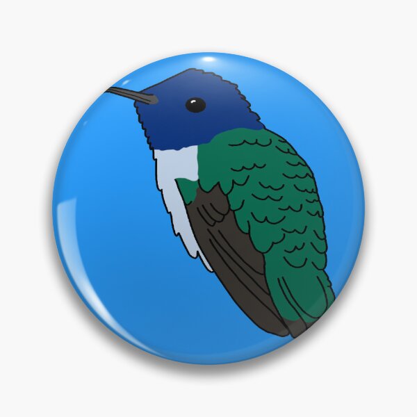 Item preview, White Necked Jacobin Hummingbird designed and sold by Leapingdoe.