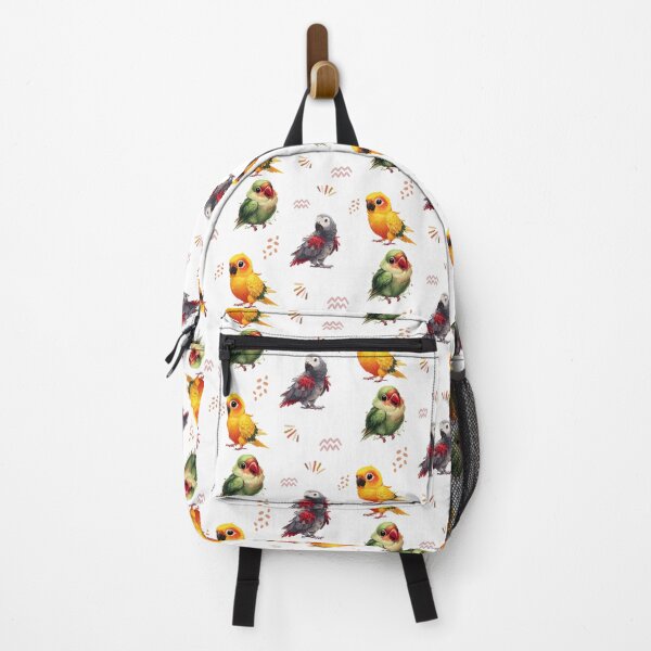 Item preview, Cute Colorful Cartoon Parrots – Tropical Bird Clipart Set designed and sold by Anastasiia Yurevych.