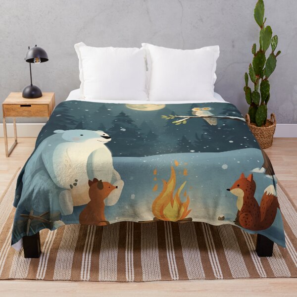 Item preview, Silent Snowfall with Forest Friends designed and sold by WildlifeWhimsy.
