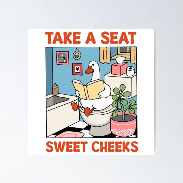 Item preview, Take a seat sweet cheeks  designed and sold by Sargent-Canvart.