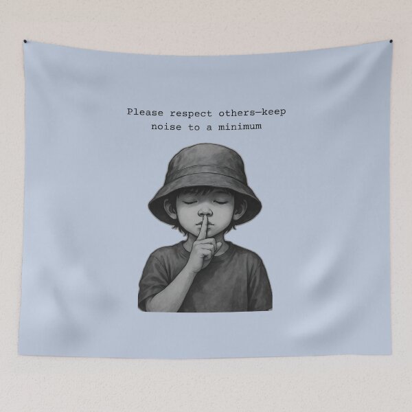 Item preview, Please Respect Other - Keep Noise To a Minimum - Inspirational Quote Artwork designed and sold by Kruti Collection.