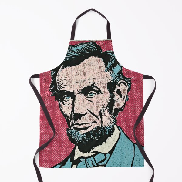 Item preview, Abraham Lincoln - Pop art vintage 1950s cartoon style designed and sold by shadow-bloom.