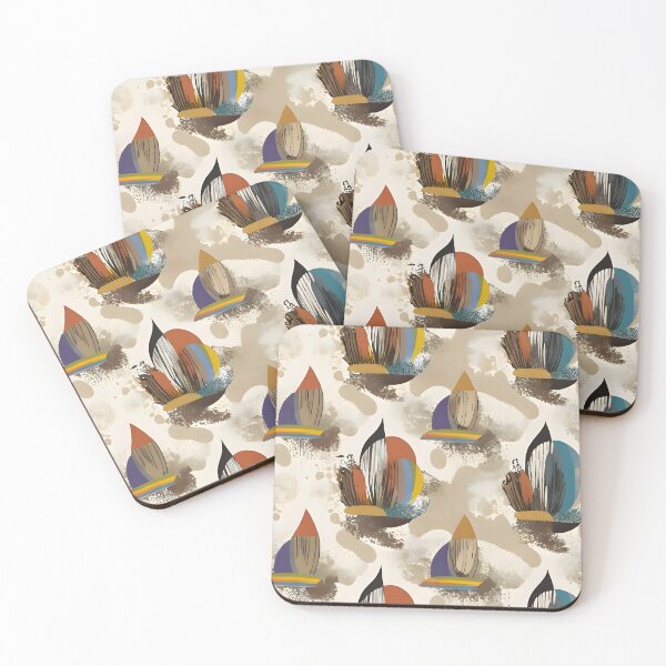 Item preview, Retro Geometric Shell Pattern designed and sold by Dream Garden.