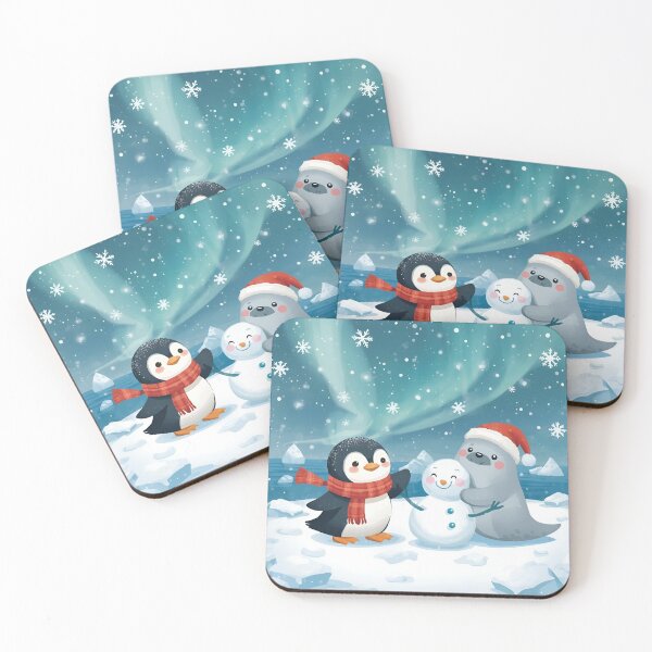 Item preview, Penguin and Seal’s Snowy Celebration designed and sold by WildlifeWhimsy.