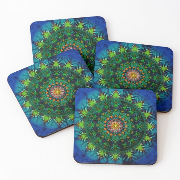 Item preview, Tie Dye mandala green and blues designed and sold by AuroraXGreen.