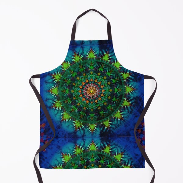 Item preview, Tie Dye mandala green and blues designed and sold by AuroraXGreen.