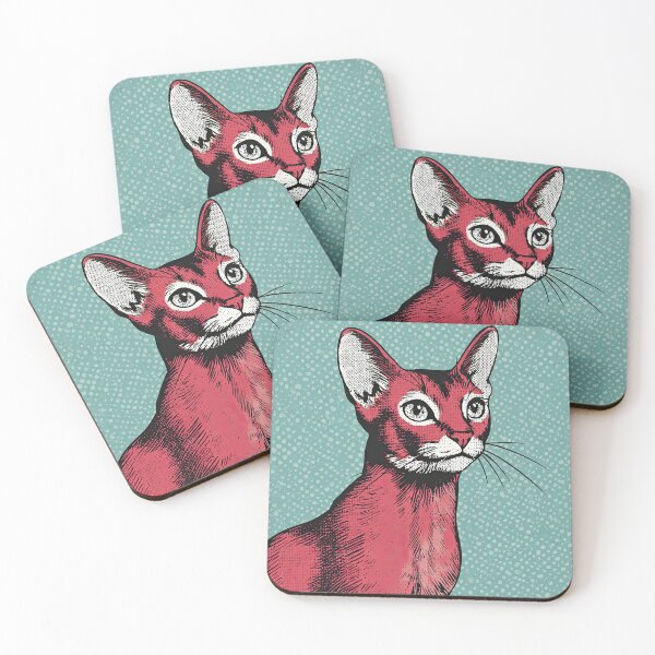 Item preview, Abyssinian - Pop art vintage 1950s cartoon style designed and sold by shadow-bloom.