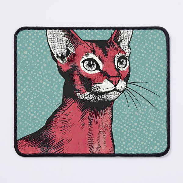 Item preview, Abyssinian - Pop art vintage 1950s cartoon style designed and sold by shadow-bloom.