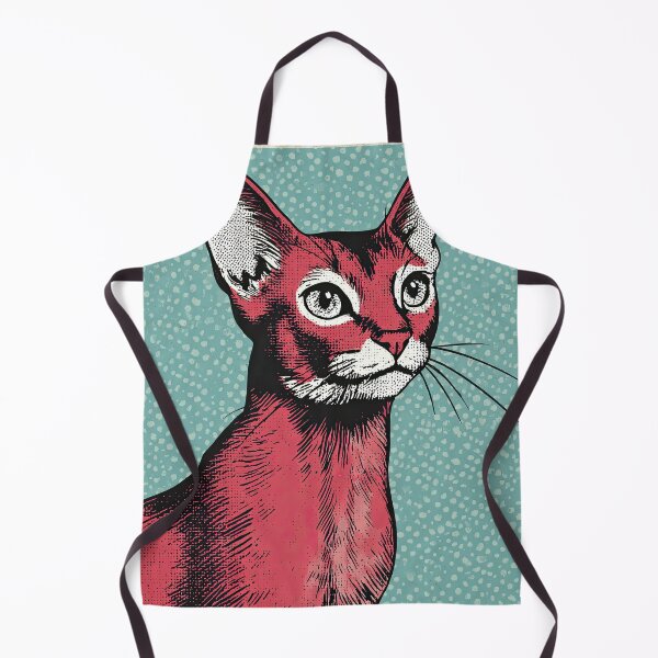 Item preview, Abyssinian - Pop art vintage 1950s cartoon style designed and sold by shadow-bloom.