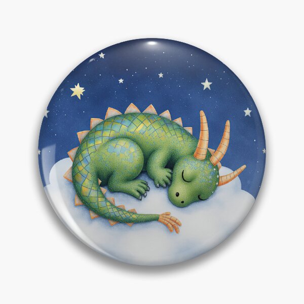 Item preview, Dragón durmiente – Sueño entre las estrellas designed and sold by Whimsical Hug.
